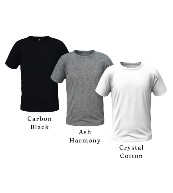 Enigma Men’s Premium Solid T-shirt (Half Sleeve) – Relaxa Edition (3 Piece Set-2)