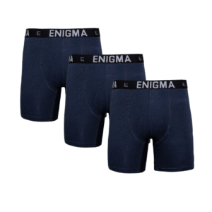 Enigma Premium Men’s Boxer Briefs (Without Front Fly Opening) (Navy Blue) 3 Piece Set